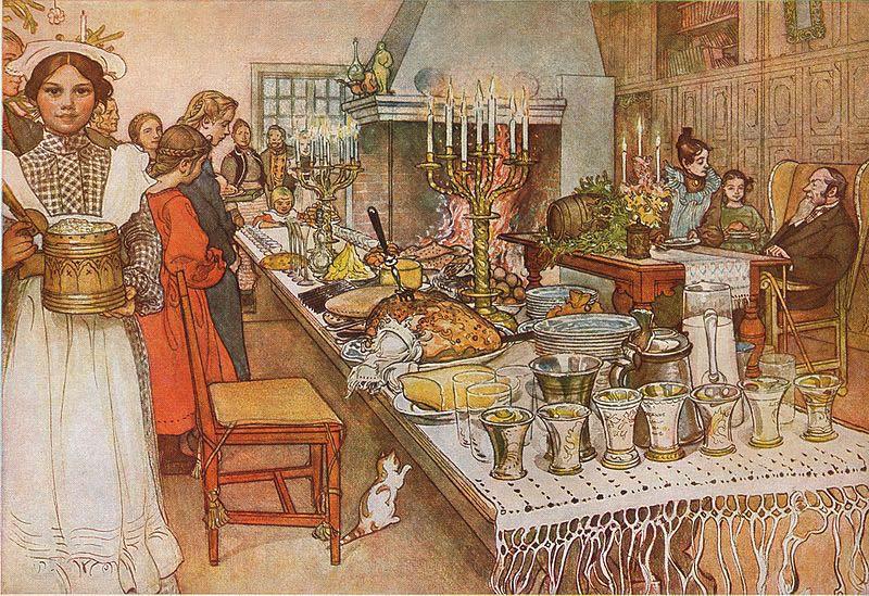 Carl Larsson Christmas Eve Germany oil painting art